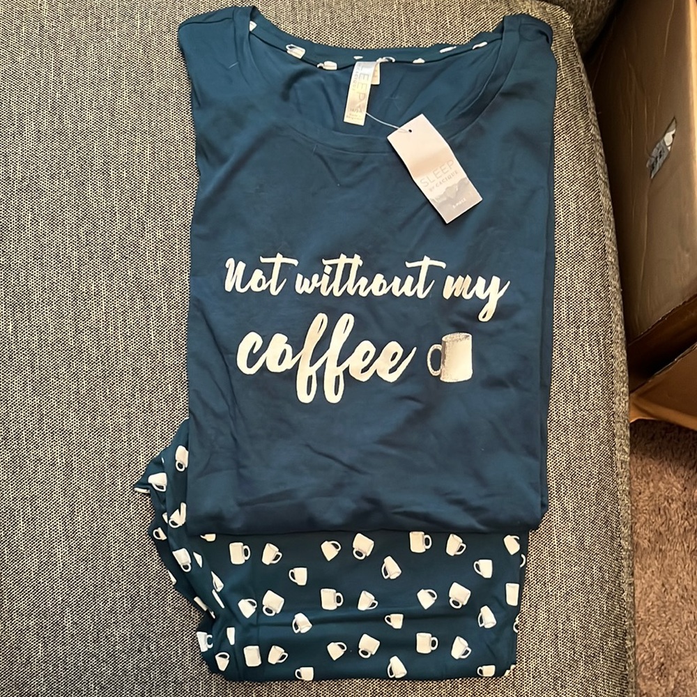 NWT Lane Bryant Pajama Set - Coffee size 18/20